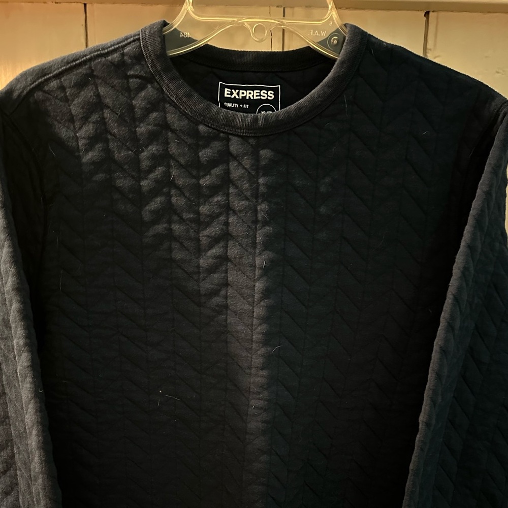 Men’s, Express, sweater, navy, extra small.
